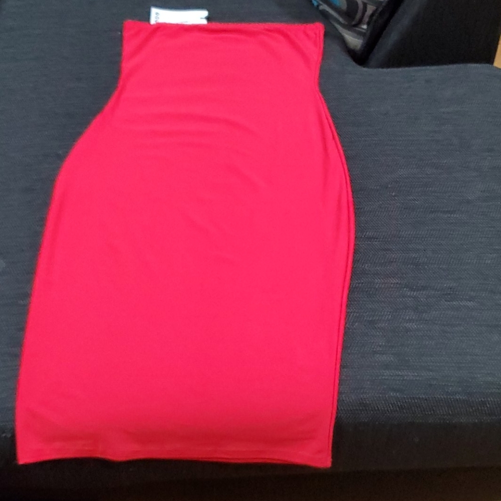 Crepe bandeau Mini dress